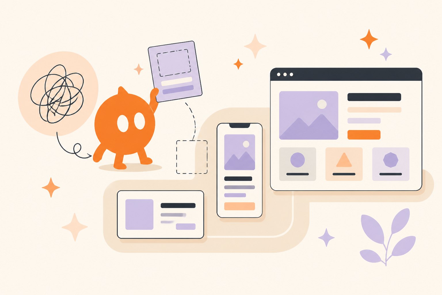 2. Give Grafter a brief with decisions in it ✍️. Grafter turning a rough idea into an organised app and website plan.